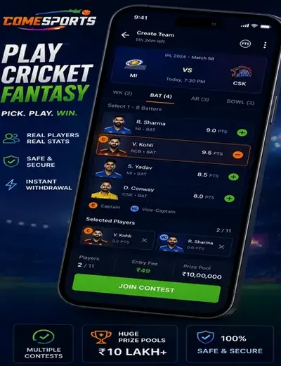 Panelchart (panel chart) fantasy cricket & matchday visual 2